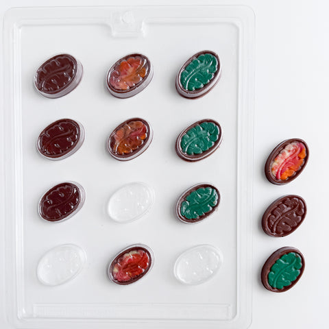 Fancy Leaves Candy Mold