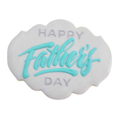 Elegant Plaque Fathers Day Cookie