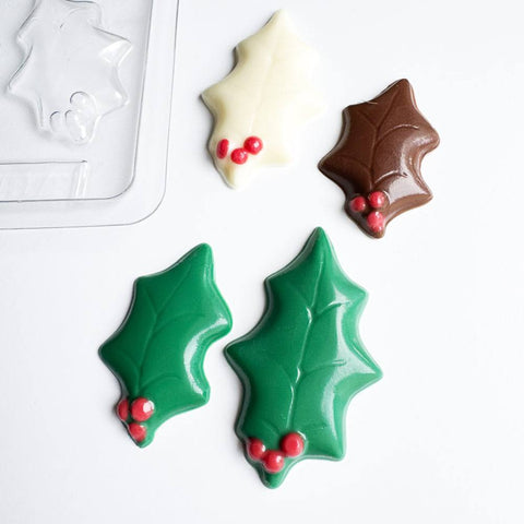Holly Leaf Candy Mold