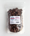 One pound bag of Merckens Marquis milk chocolate wafers