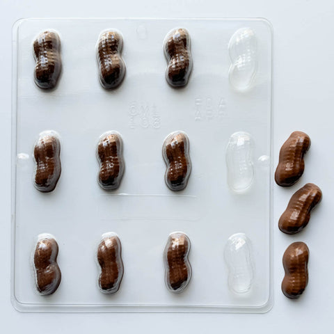 Peanut shape chocolate mold