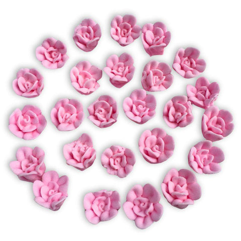 Mini Pink Royal Icing Roses - Confectionery House