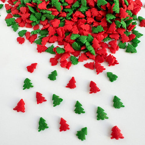 Red and Green Tree Sprinkles | Christmas Sprinkles