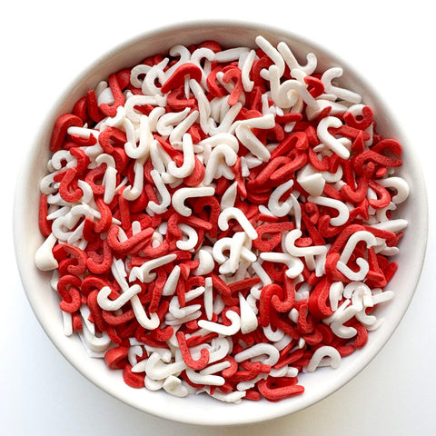 Red and White Candy Cane Sprinkles