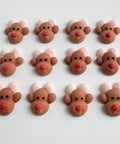Reindeer royal icing decorations for decorations Christmas and holiday baked goods