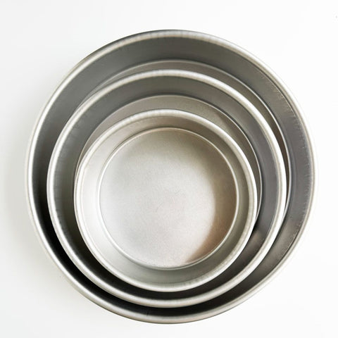 Round Cake Pan Set by Magic Line - 6, 8, and 10 inch 