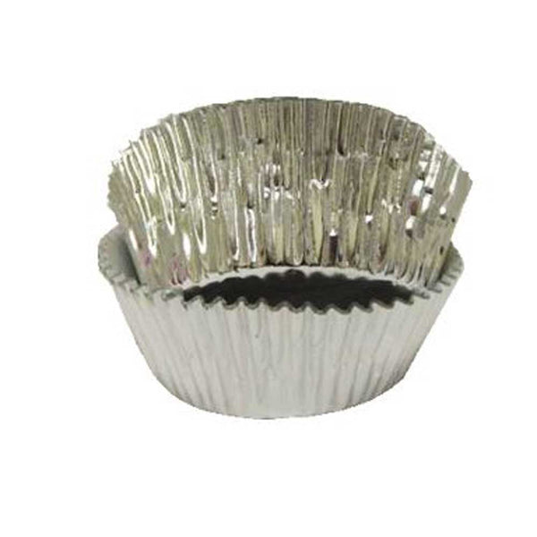 #5 Lined Silver Foil Candy Cup