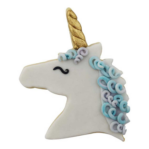 Unicorn Head Decorated Cookie