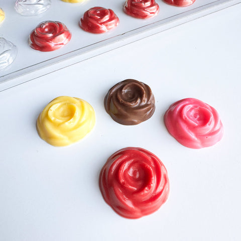 Bite Size Rose Pieces Candy Mold