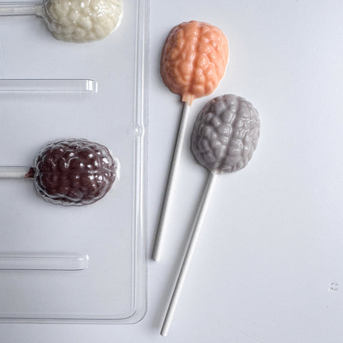 Brain Lollipop Chocolate Mold