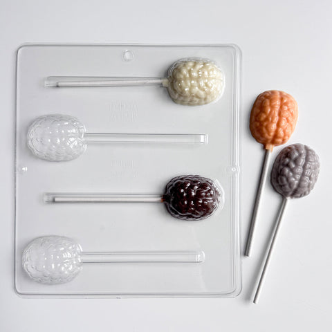 Brain Lollipop Chocolate Mold