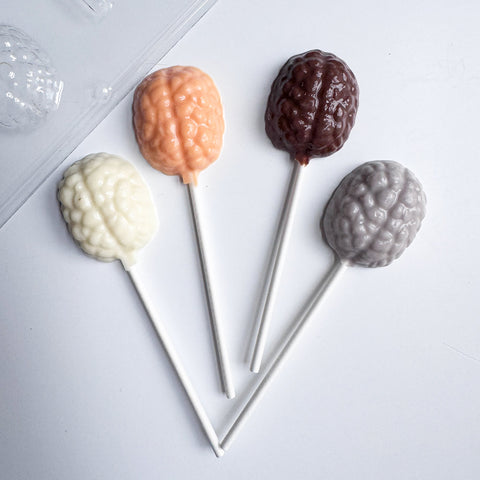 Brain Lollipop Chocolate Mold