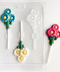 bunch of daisies lollipop candy mold
