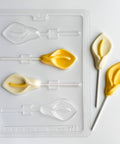 calla lily lollipop candy mold