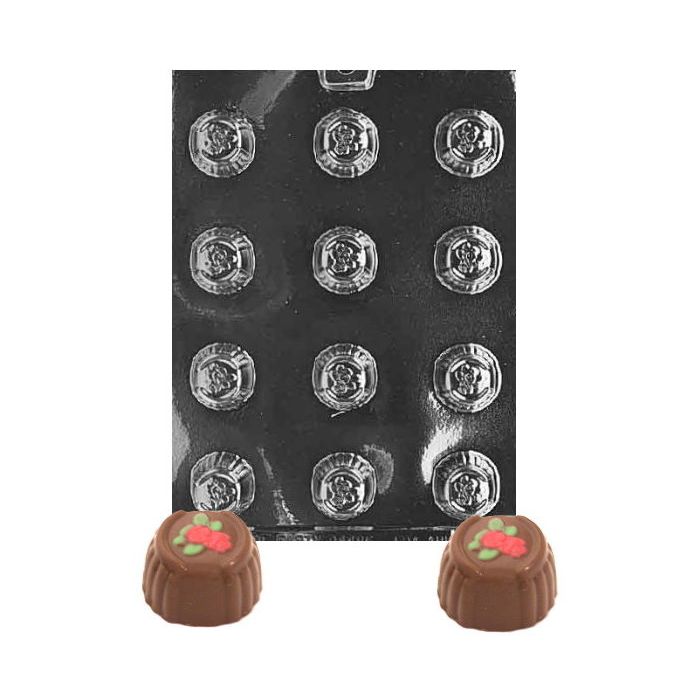 Rose Topped Truffle/Bon Bon Candy Mold - Confectionery House