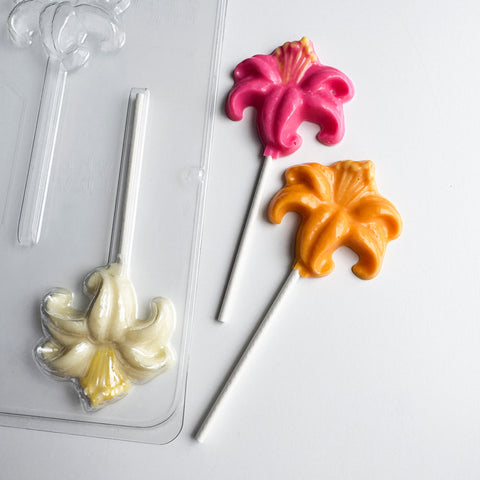 Day Lily lollipop Candy Mold