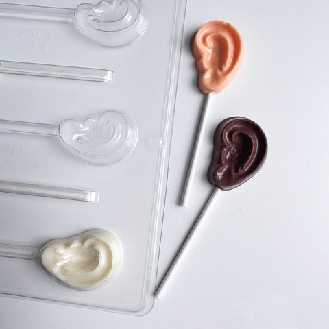 Ear Lollipop Chocolate Mold