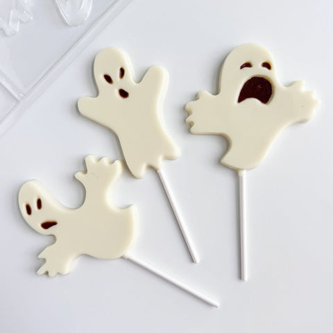 Ghost Lollipop Chocolate Mold