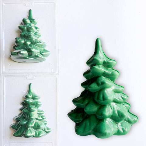 Large 3D Tree Candy Mold 2 Part Set