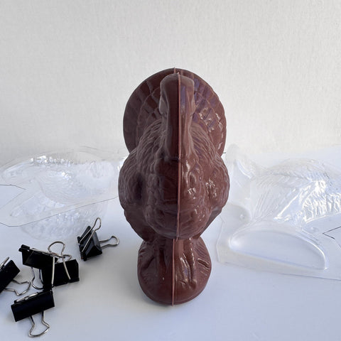 Large 3D Turkey Candy Mold 2 Part Set