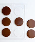 large thin mint patty chocolate mold - thin round candy mold