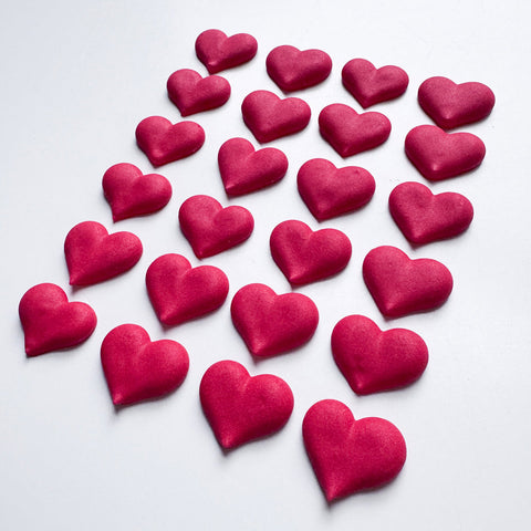 Medium Red Royal Icing Hearts