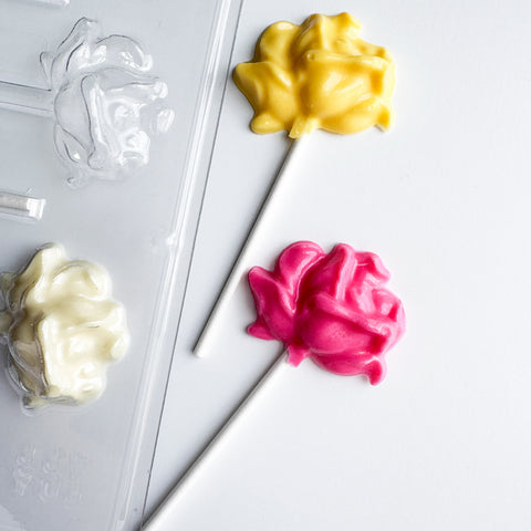 Rose Medium Lollipop Candy Mold