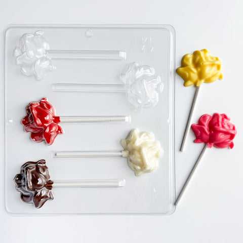 Rose Medium Lollipop Candy Mold