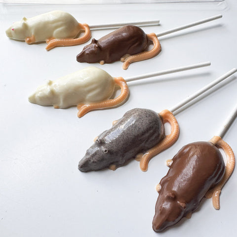 Mouse or Rat Lollipop Chocolate Mold