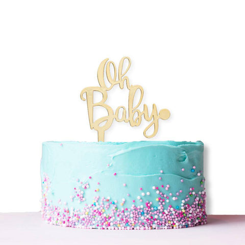 Oh baby cake topper pick