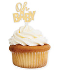 oh baby cupcake picks | baby shower cupcake picks