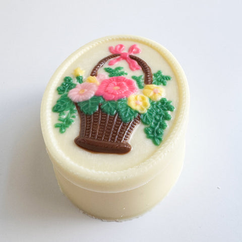 Oval Pour Box with Bouquet Candy Mold