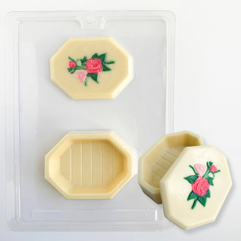 Pour Box With Rose Candy Mold