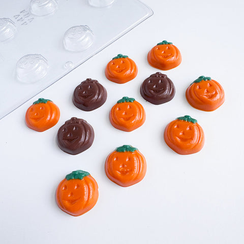 Pumpkin Face Pieces Candy Mold