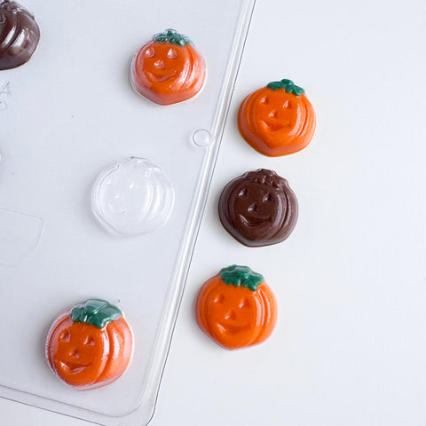Pumpkin Face Pieces Candy Mold