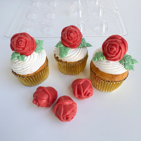 3D Small Rose Pieces Candy Mold