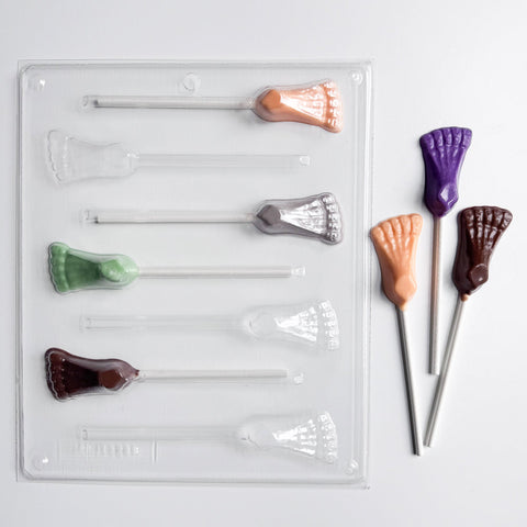Small Feet Lollipop Candy Mold