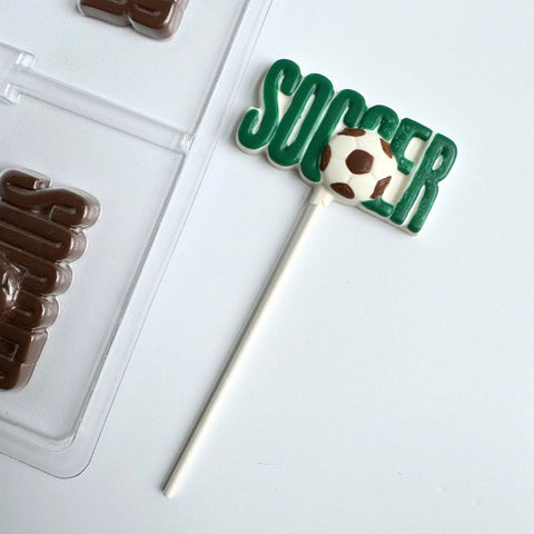 Soccer Lollipop Chocolate Mold