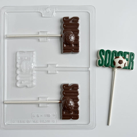 Soccer Lollipop Chocolate Mold