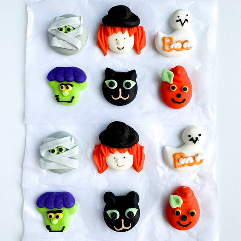 Spooky Halloween Assortment Royal Icing Decorations