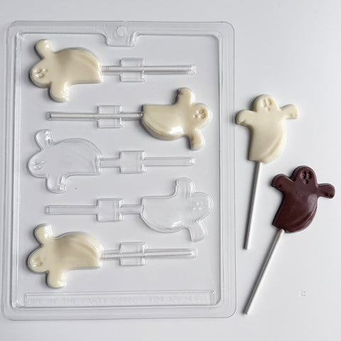 Spooky Ghost Lollipop Chocolate Mold