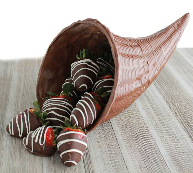 3D Extra Large Cornucopia Candy Mold Set - Confectionery House