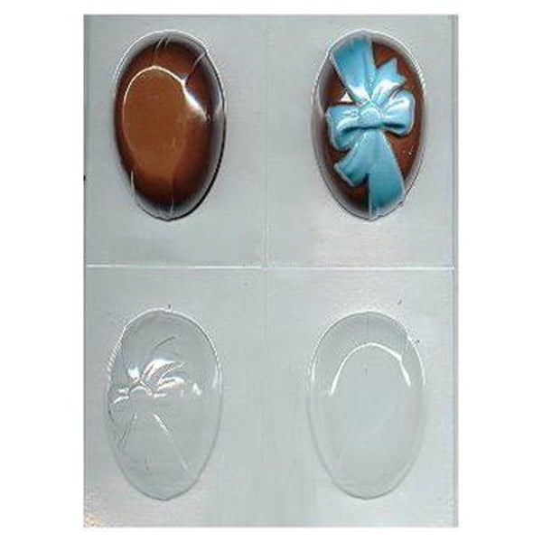 3-D Egg With Bow Candy Mold