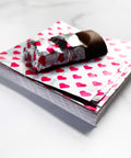 3x3 inch Valentine Foil Candy Wrappers with chocolate bar