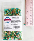 4mm multi color dragee pearls