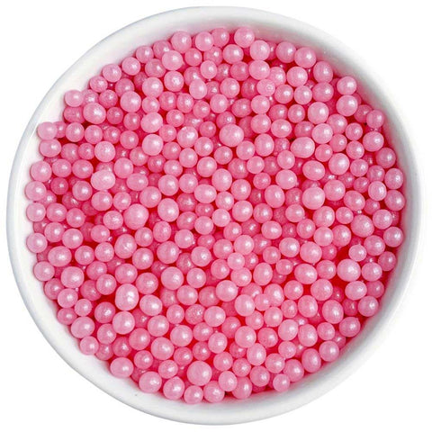 4MM Pink Edible Pearls - Confectionery House