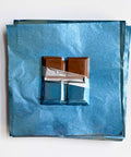 4x4 inch Blue Foil Candy Wrappers