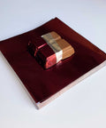 4x4 inch Burgundy Foil Candy Wrappers for chocolate bars