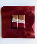 Burgundy 4 X 4 in. Foil Candy Wrappers