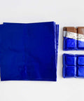 4x4 inch Dark Blue Foil Candy Wrappers | Chocolate Bar Wrappers